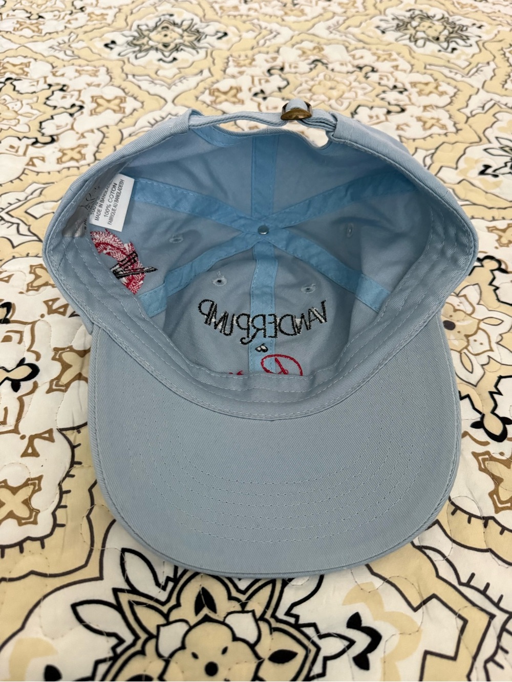 Vanderpump Paris & Caesars Entertainment Denim Hat Adjustable Strap Cotton Mint - Picture 6 of 6